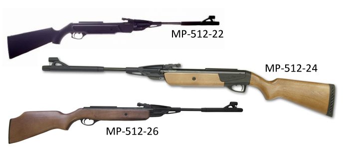 Разновидности винтовок МР-512