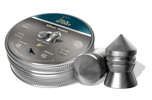 Пули пневматические H&N Silver Point 4,5мм 0,75г (500шт)