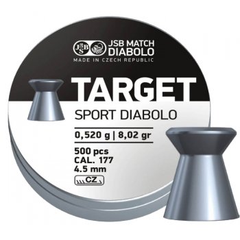 Пули пневматические JSB Match Diabolo Target Sport 4,5мм 0,52г (500шт)