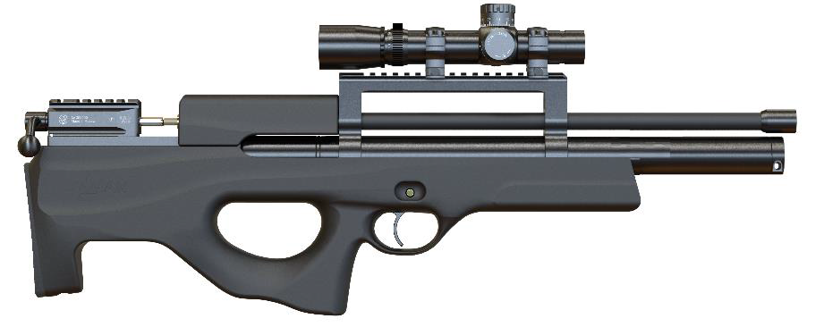 Пневматическая винтовка PCP ATAMAN ML15 Булл-Пап (Soft-Touch Чёрный) 6.35