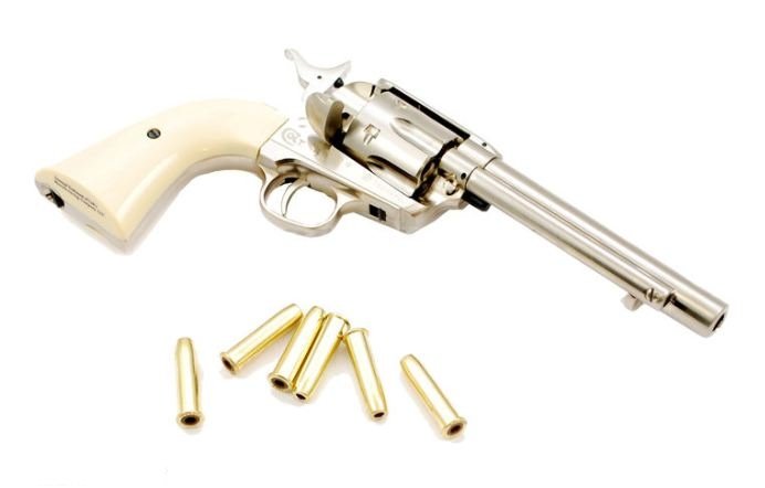 Пневматический револьвер Umarex Colt SAA 45 BB nickel img_0