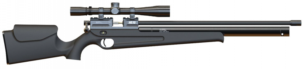Пневматическая винтовка PCP ATAMAN ML15 Карабин (Soft-Touch Чёрный) 5.5