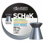 Пули пневматические JSB Match Diabolo SCHaK  Light 4,5мм 0,475гр (500шт)