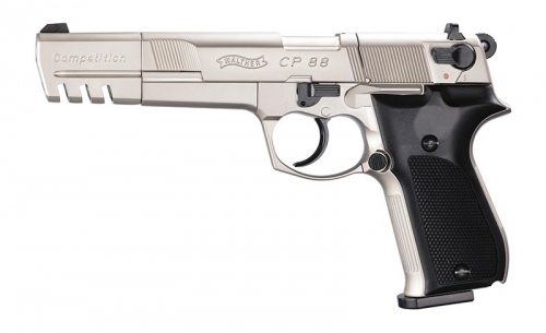 Пневматический пистолет Umarex Walther CP 88 COMPETITION NICKEL 416.00.43