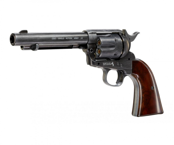 Пневматический револьвер Umarex Colt SAA 45 BB blued